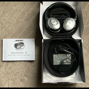 Bose QC15 on-ear noise-cancelling headphones